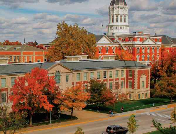 Buildings on Mizzou's campus.