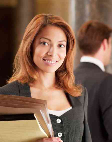 Law professionals standing in a group.