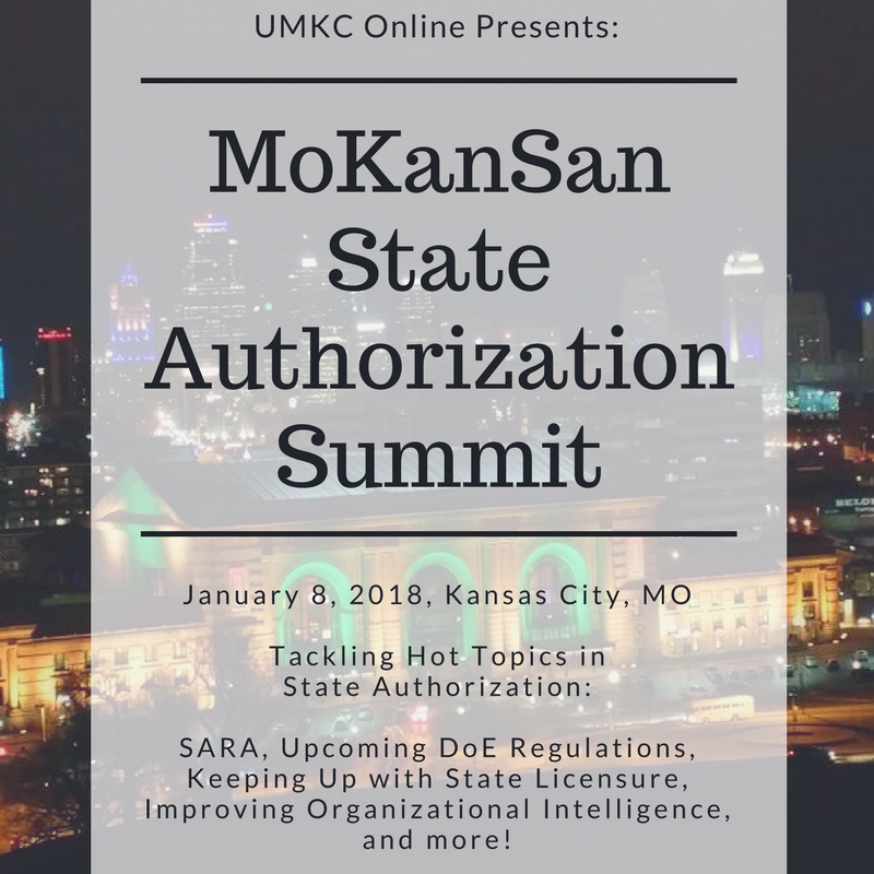 MoKanSAN 2018 State Authorization Summit