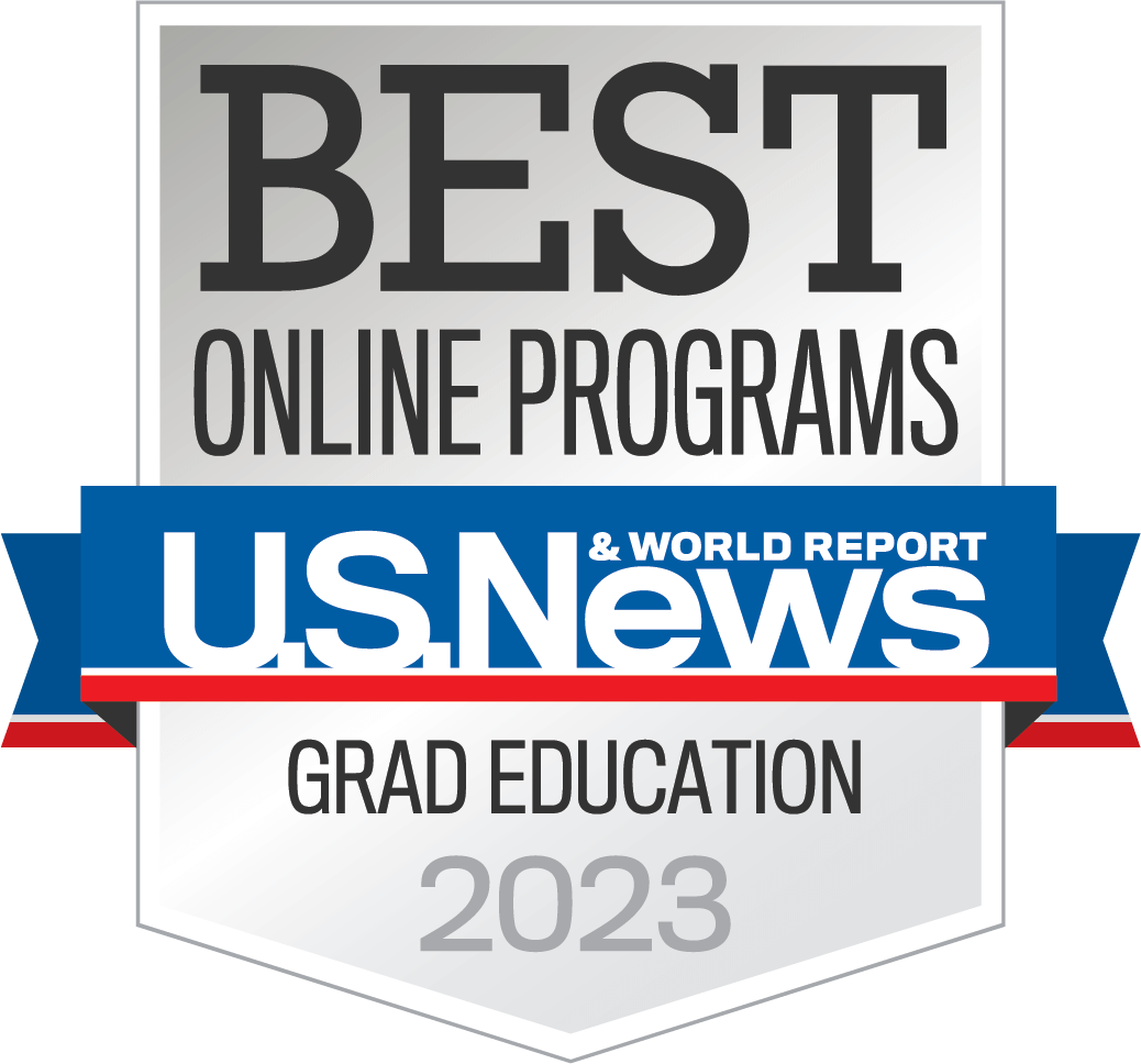 Best Online Programs U.S. News and World Report Grad Education 2023 Badge.